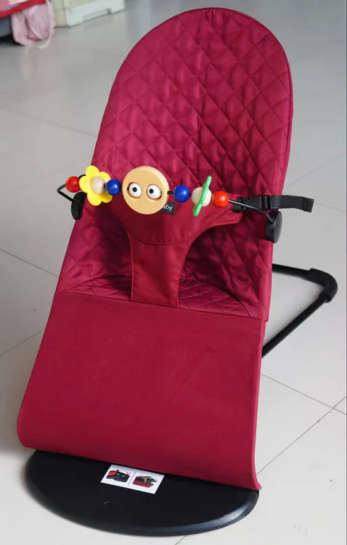 Infant Natural Swing Bouncer | Compact | Foldable and Multi Recline Back | Removable Toybar/Fidget Bar | 0-9 months