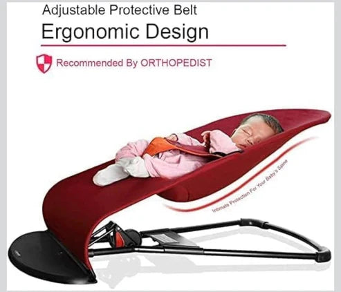Infant Natural Swing Bouncer | Compact | Foldable and Multi Recline Back | Removable Toybar/Fidget Bar | 0-9 months