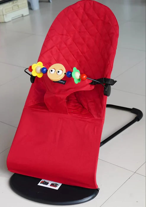 Infant Natural Swing Bouncer | Compact | Foldable and Multi Recline Back | Removable Toybar/Fidget Bar | 0-9 months