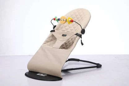 Infant Natural Swing Bouncer | Compact | Foldable and Multi Recline Back | Removable Toybar/Fidget Bar | 0-9 months