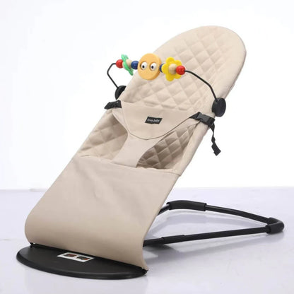 Infant Natural Swing Bouncer | Compact | Foldable and Multi Recline Back | Removable Toybar/Fidget Bar | 0-9 months
