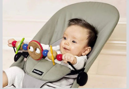 Infant Natural Swing Bouncer | Compact | Foldable and Multi Recline Back | Removable Toybar/Fidget Bar | 0-9 months
