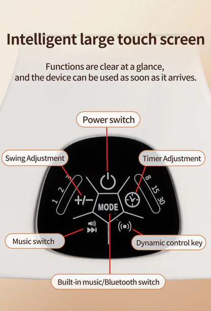 Baby Swing for Infants, Bluetooth Infant Swing with Music Speaker, Bluetooth Remote Control Timing Function with 5 Speeds, 3 Seat Positions,10 Music, 5 Point Harness Belt